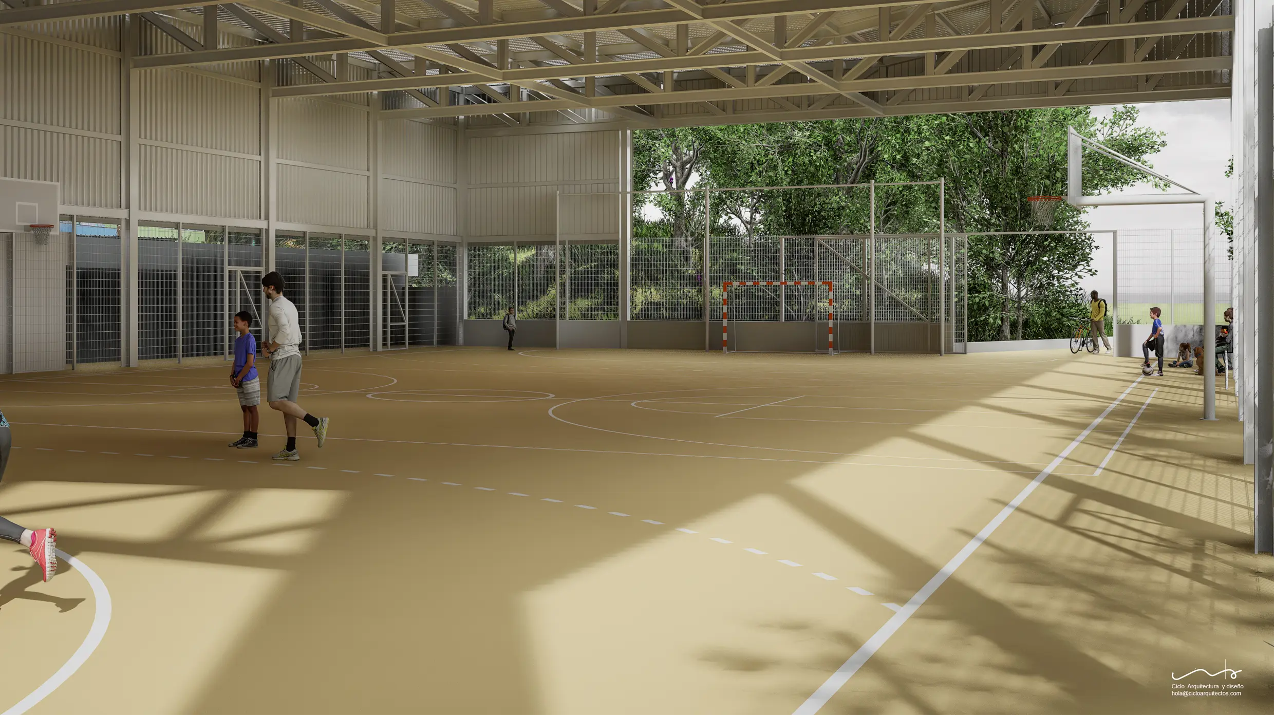 cancha-los-portales-arucas-interior-detalle-cerramiento-lateral