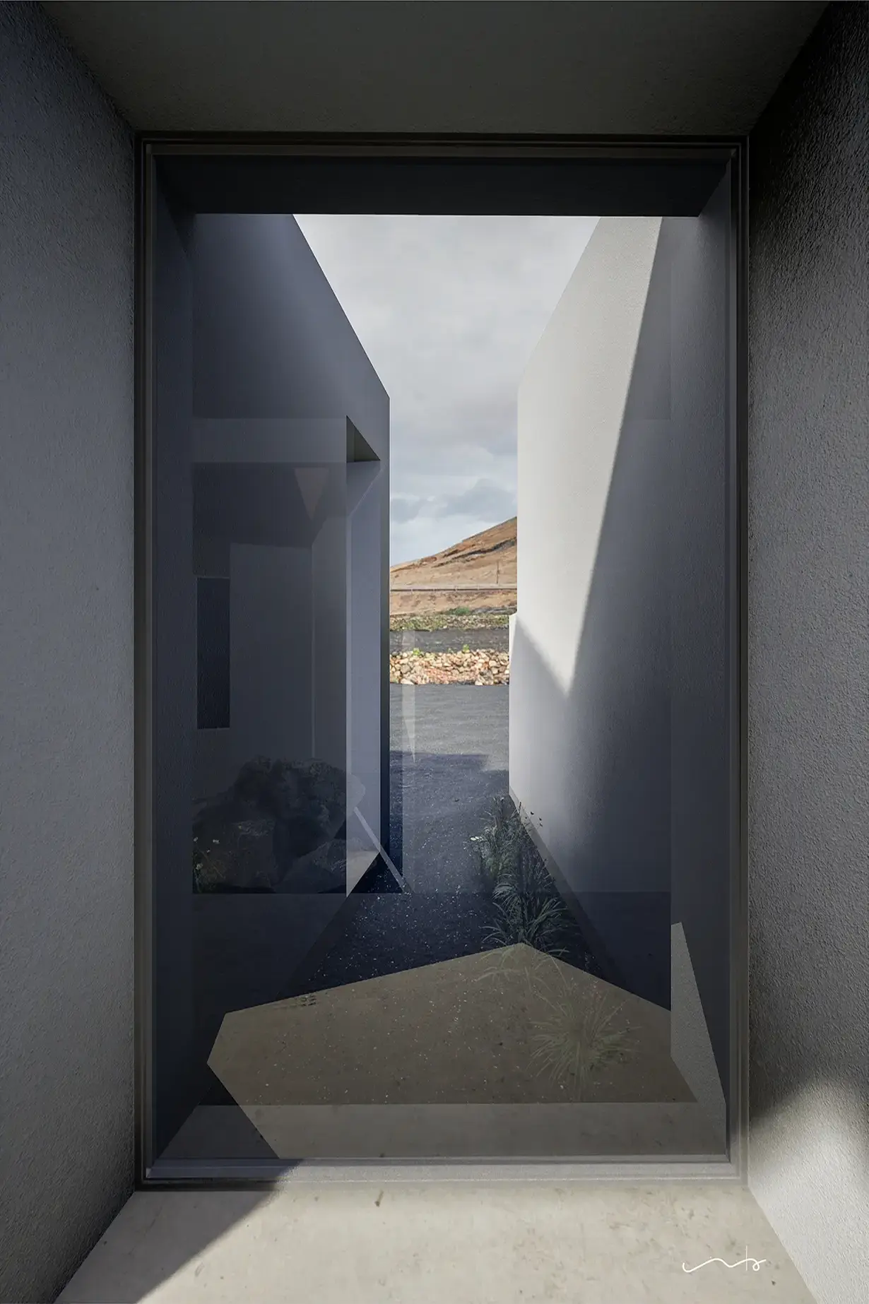 vivienda-lanzarote-ventana-minimalista